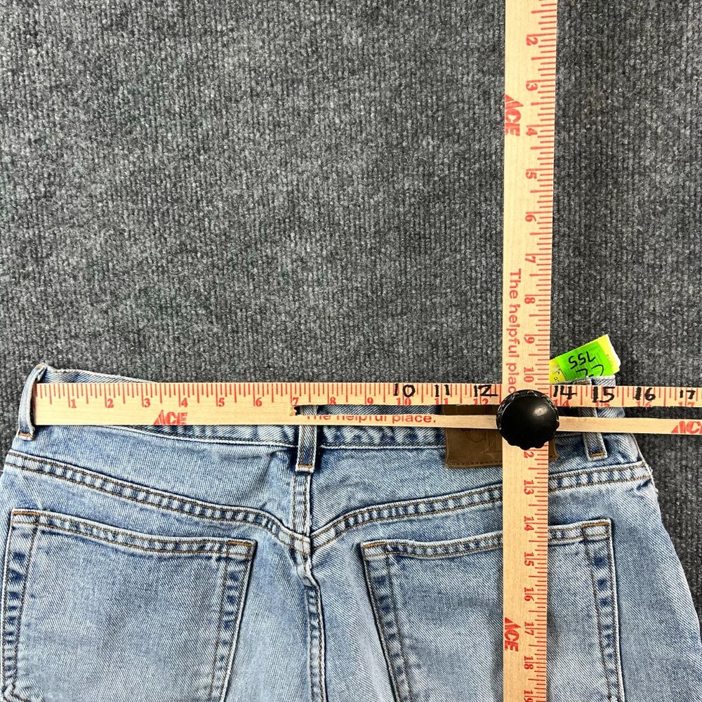 Vintage Calvin Klein Jeans Denim Shorts Adult 13 USA Pockets Blue Womens 32x6 - Picture 9 of 12